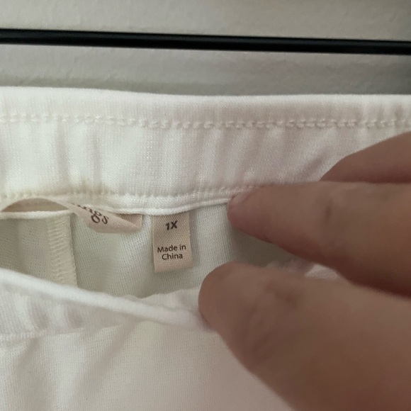 Soft Surroundings Karina Pants in Star White Size 1X NWT - Picture 7 of 13